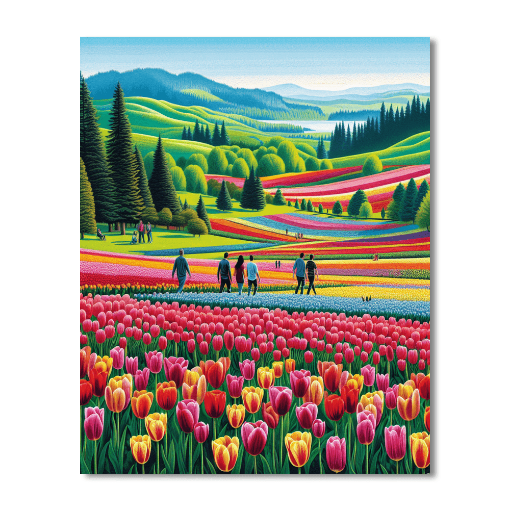 Skagit Valley Tulip Festival - Usa Number Painting