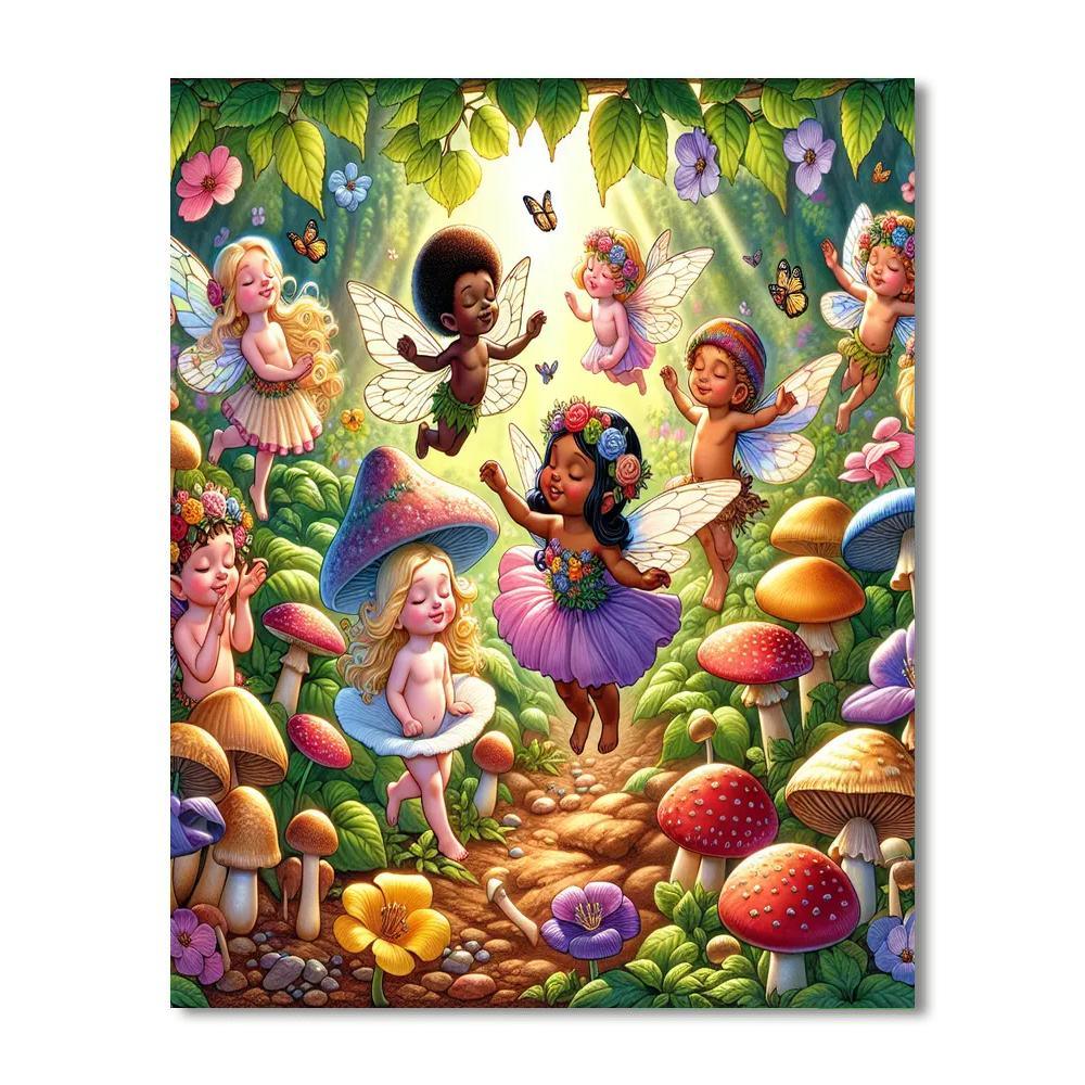 Garden Of Fairy Whimsy Number Painting