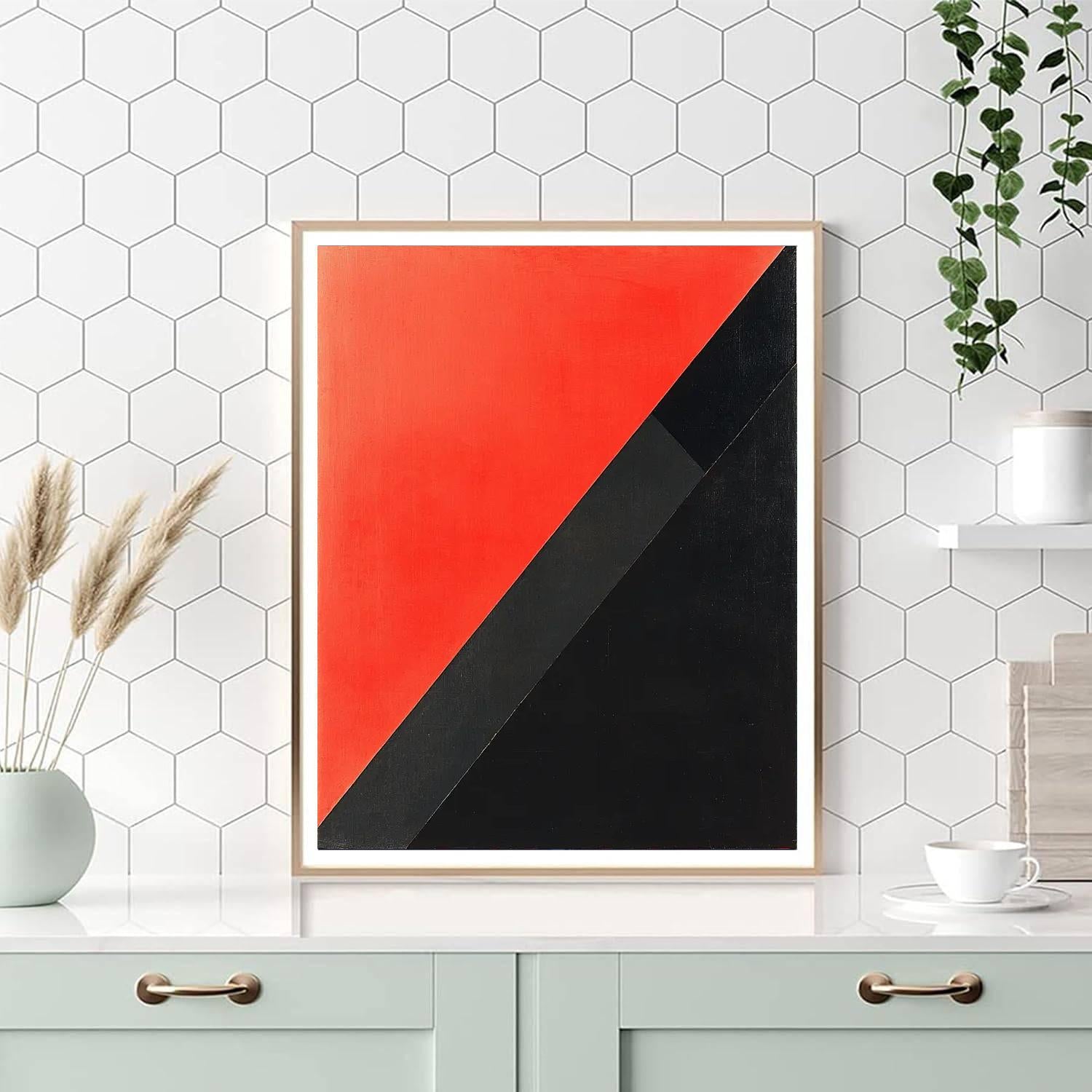 Kazimir Malevich Inspired Dichotomy Of Forms  Numbered Painting Kits