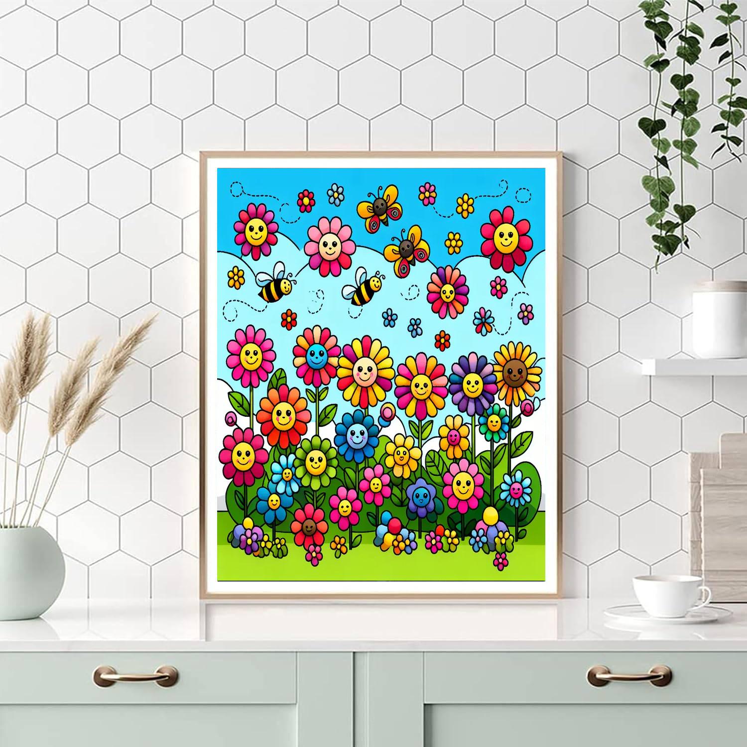 Fabulous Flower Garden Paint By Numbers