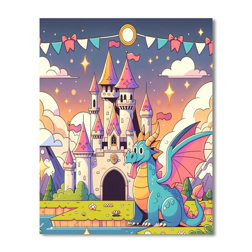 Magic Castle Fantasy Paint By Number