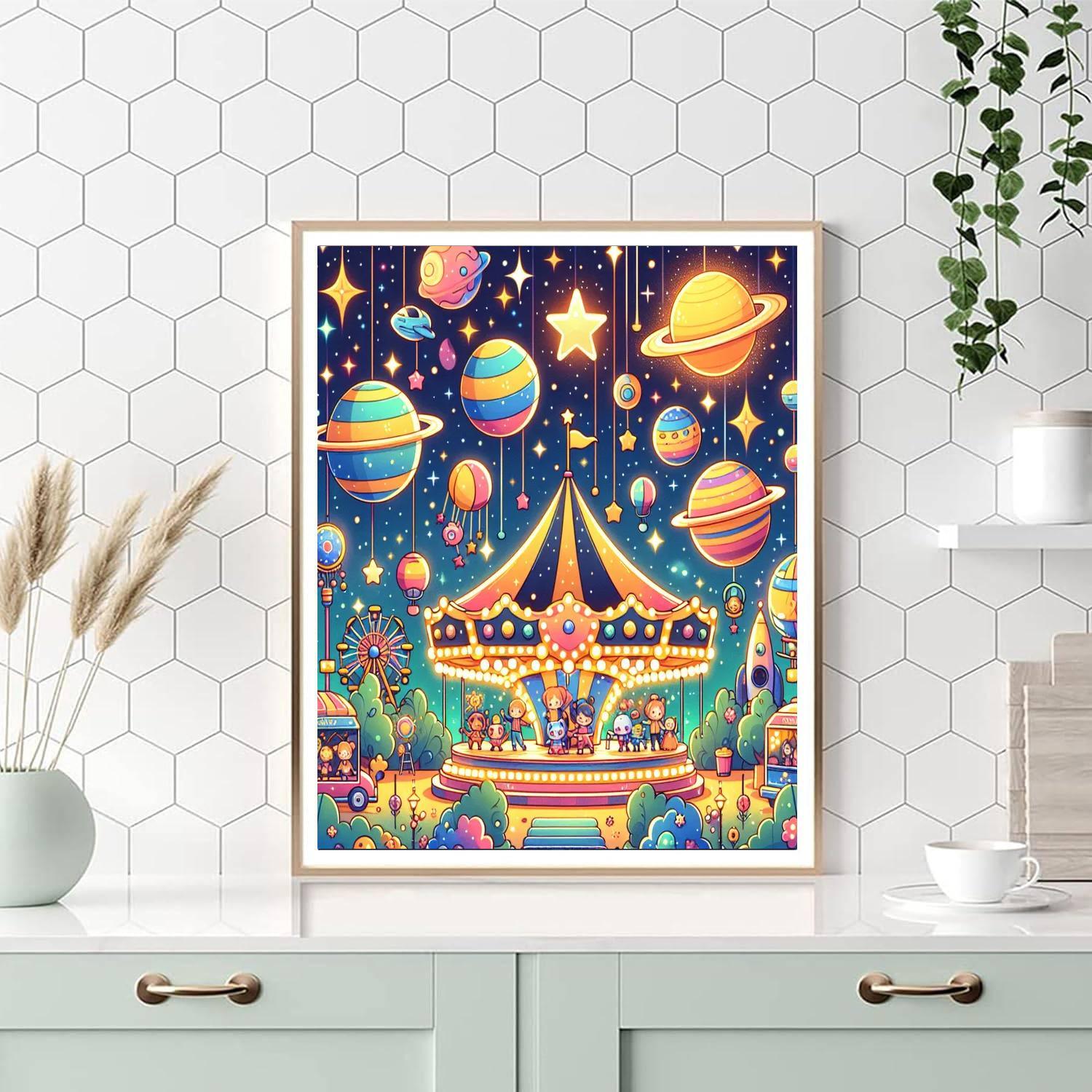Cosmic Carnival Journey Paint By Numbers