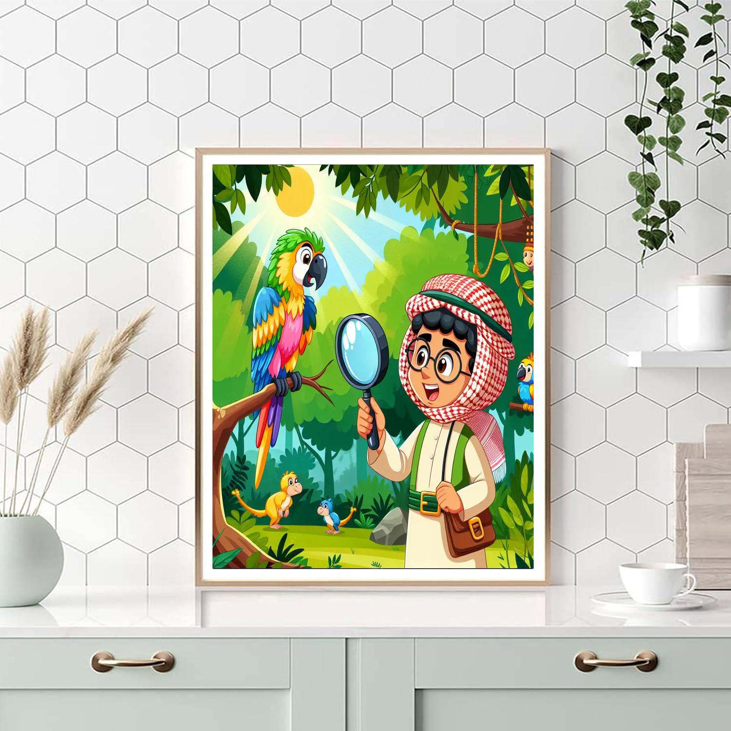 Explorer's Jungle Trail Painting Number Kit