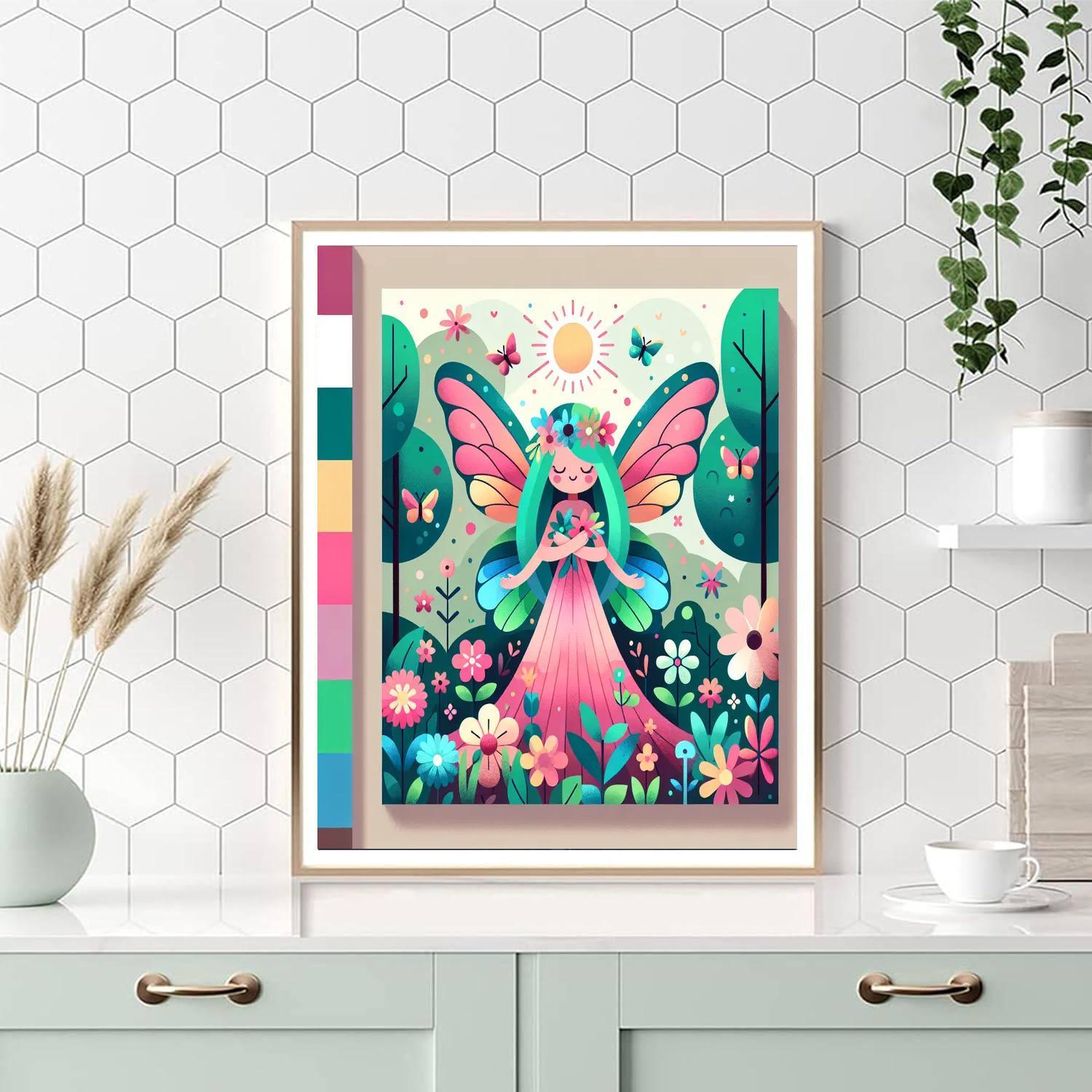 Caring Forest Fairy DIY Paint By Numbers