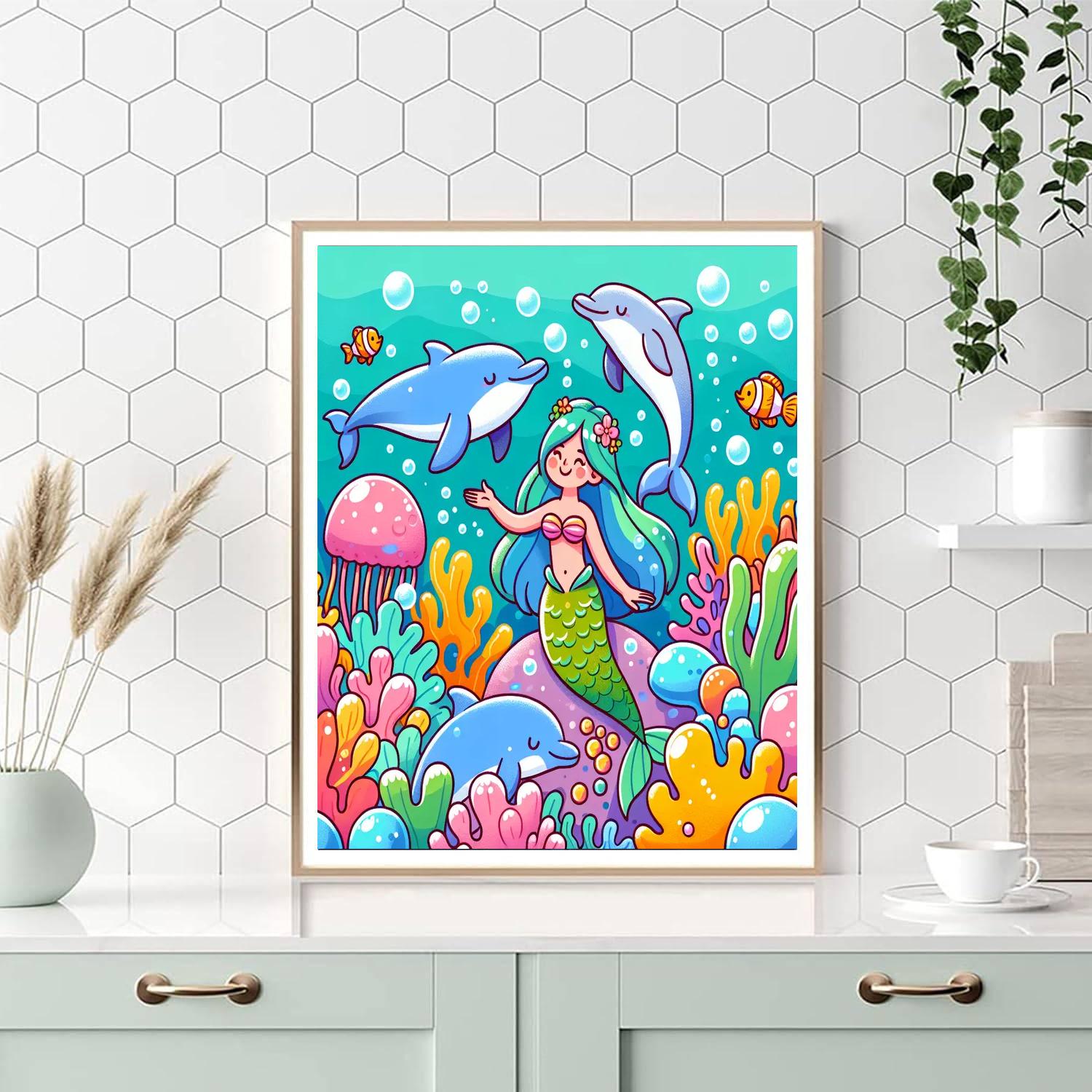 Enchanted Ocean Realm Painting Number Kit