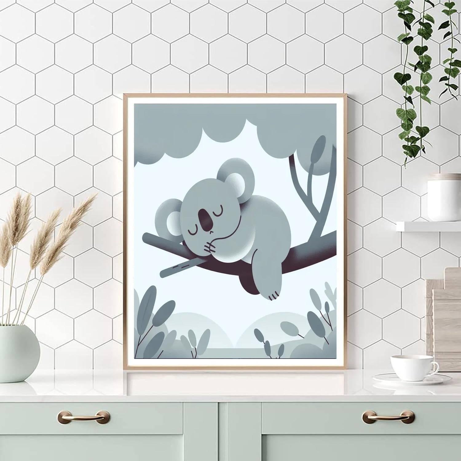 Koala's Cozy Eucalyptus Retreat Paint By Numbers Kits