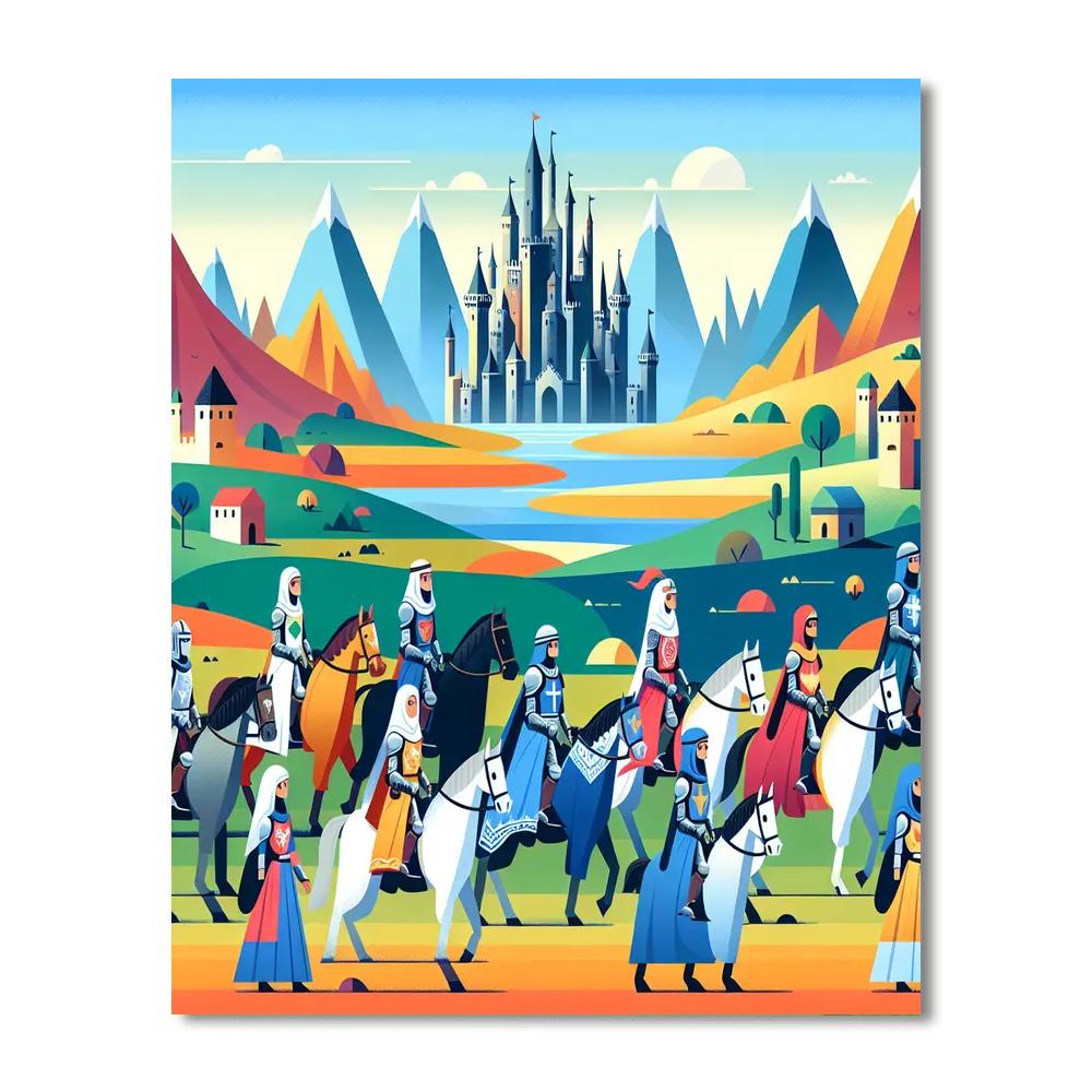 Knights Of The Realm Adventure DIY Paint By Numbers