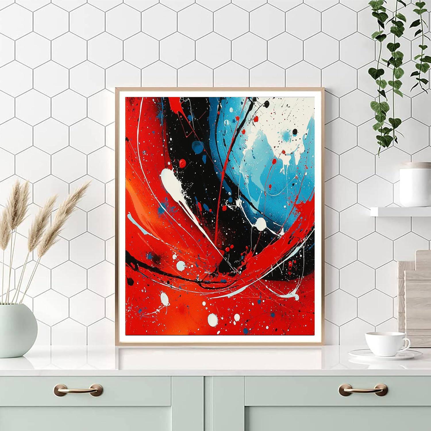 Jackson Pollock Inspired Reflections Of Time And Space  Paint By Color