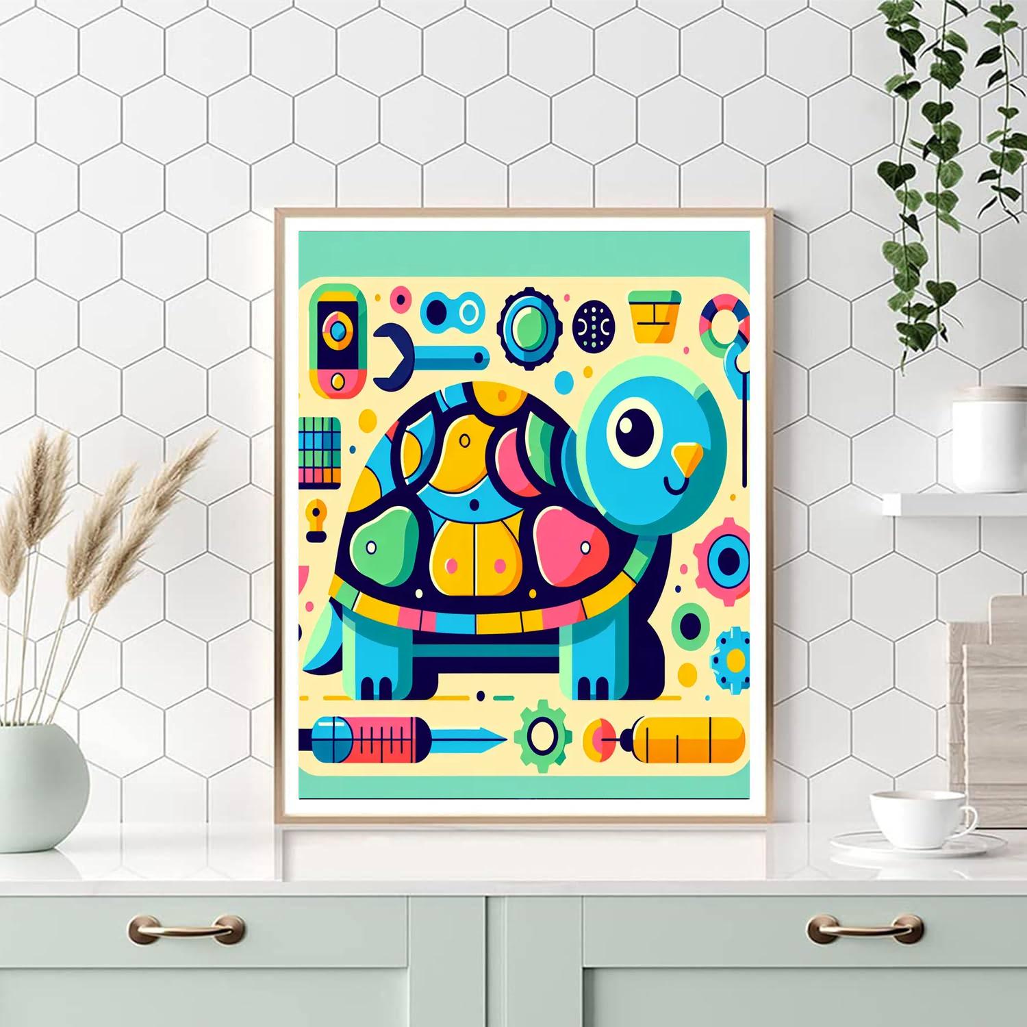 Tinkering Tortoise Painting Number Kit
