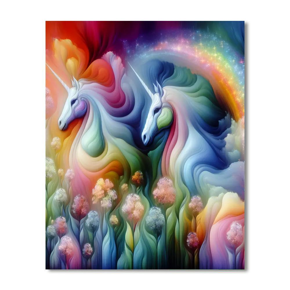 Mystical Unicorn Odyssey Paint By Numbers Art