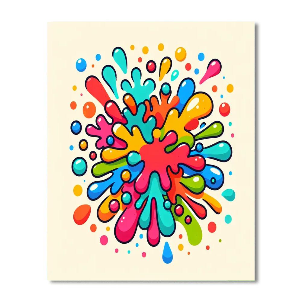 A Splash Of Color Paint By Numbers Art
