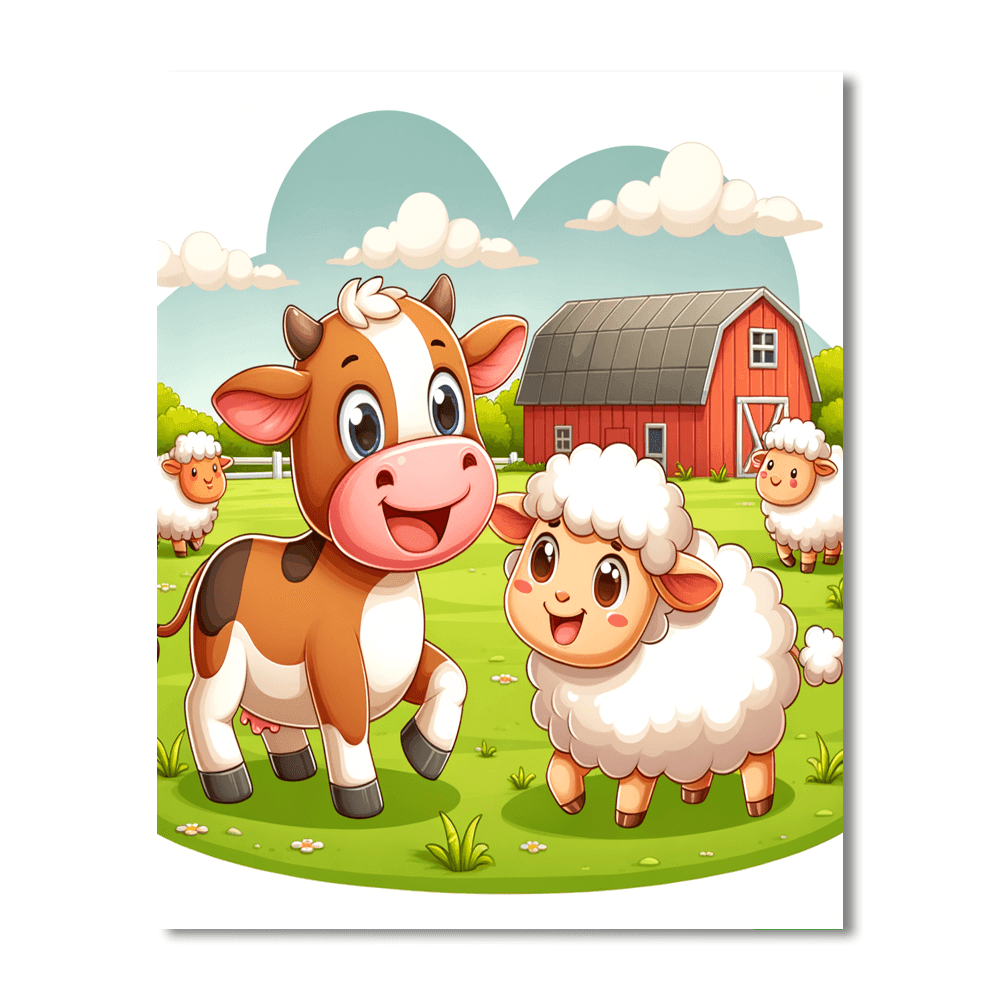 Happy Farm Fun Numbered Painting Kits