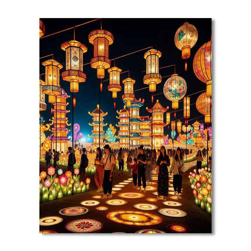 Harbin Lantern Festival - Harbin, China Number Painting