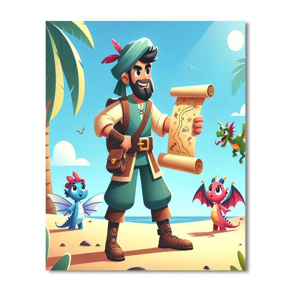 Colorful Fantasy Island Painting Number Kit
