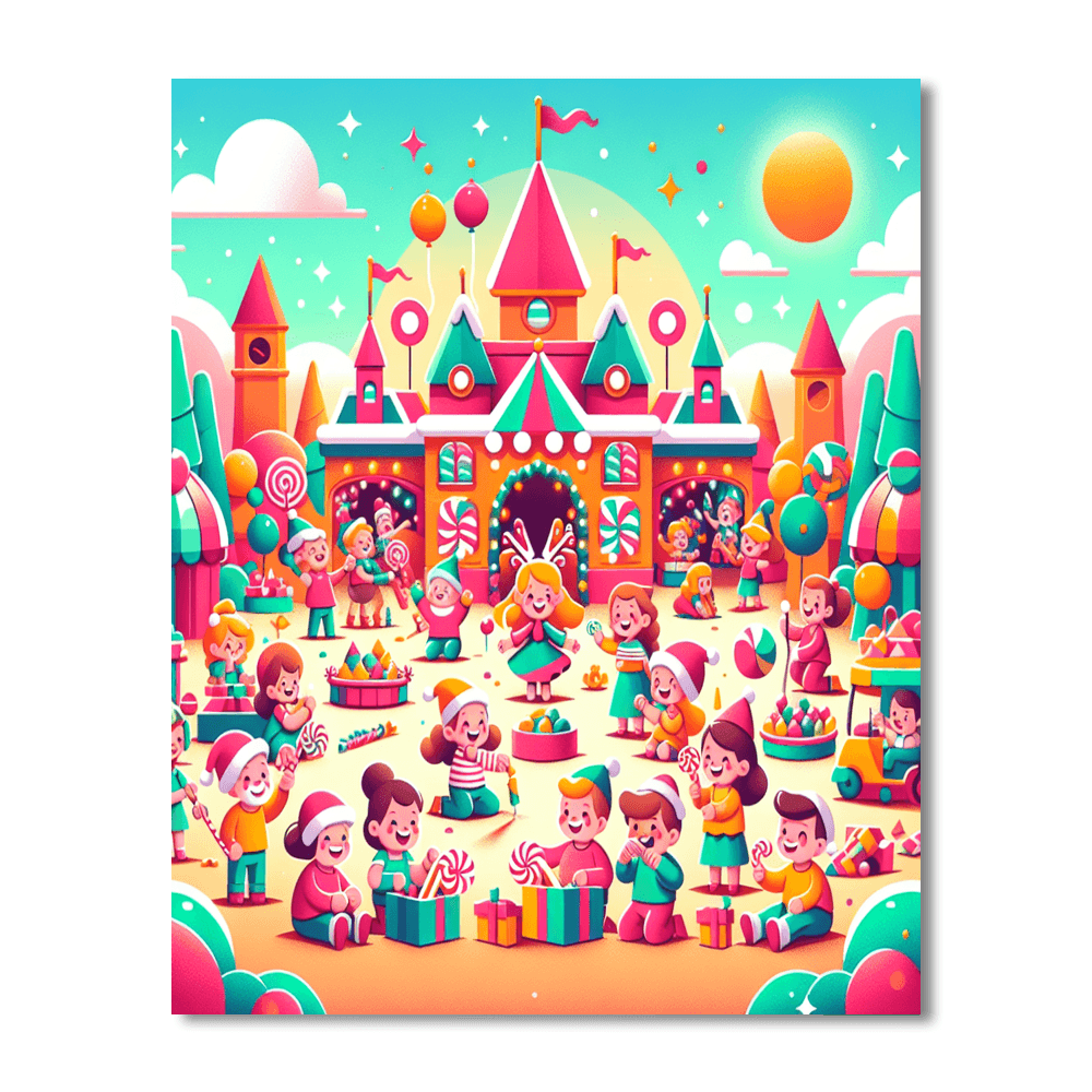 Colorful Festival Of Friends Paint By Number
