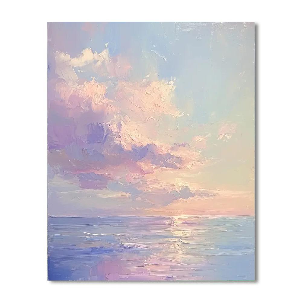 Leonardo Da Vinci Inspired Subtle Skies  Paint By Number