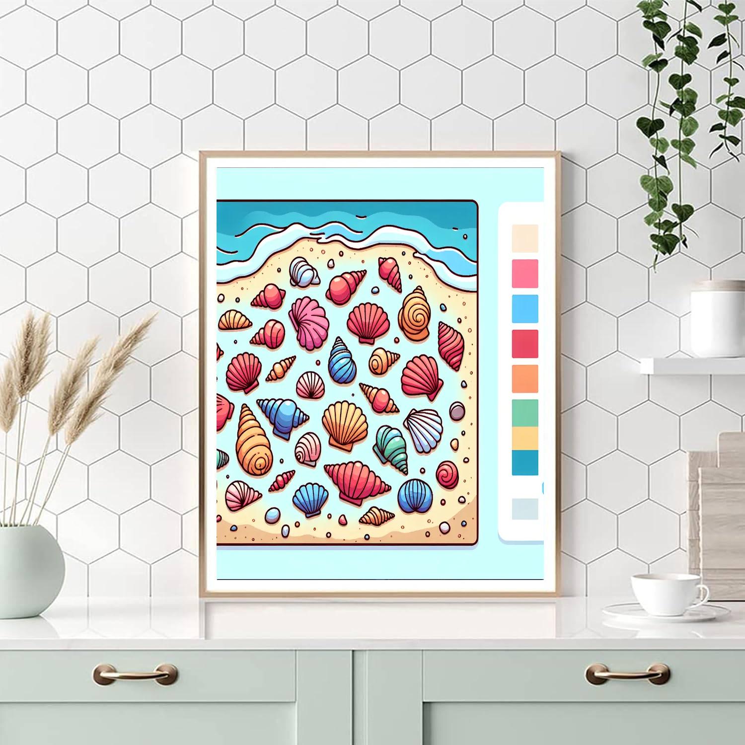 Shimmering Shells Paint By Numbers Kits