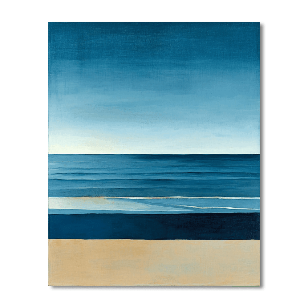 Mark Rothko Inspired Modern Tranquil Coastline  Paint By Number