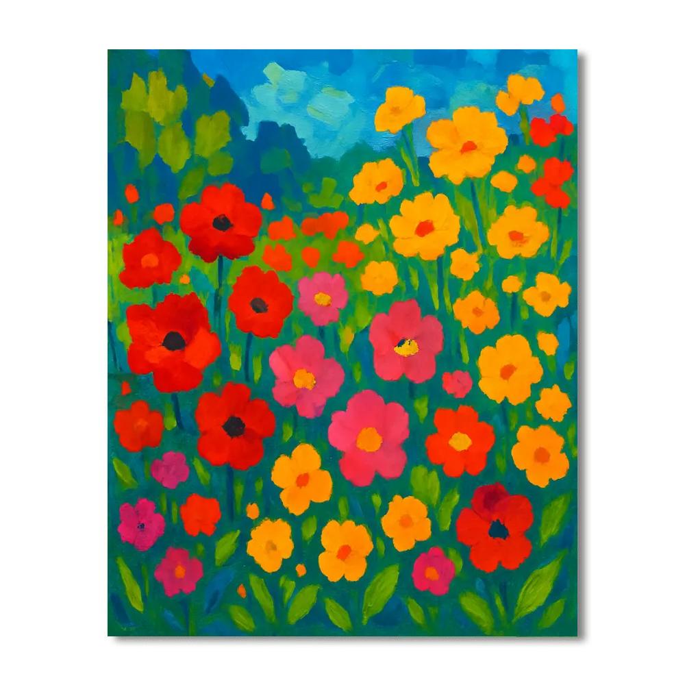 Flower Garden Serenade Numbered Painting Kits