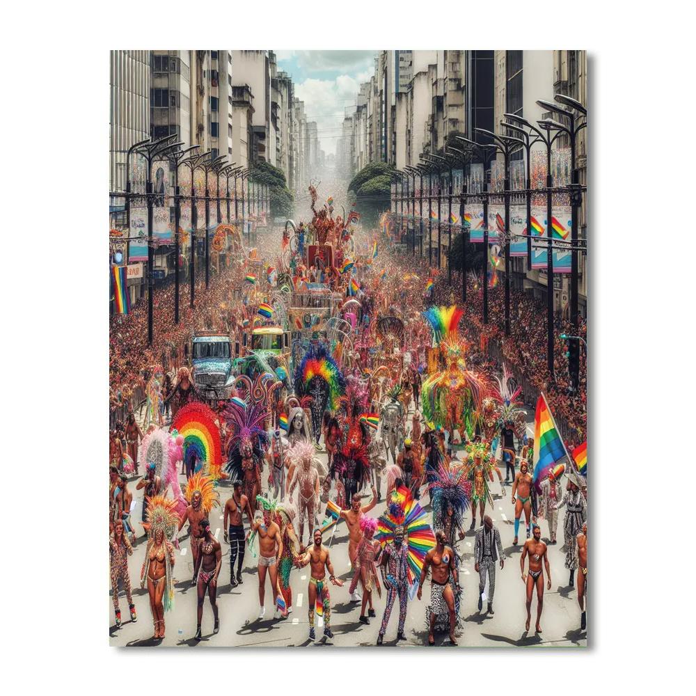 Pride In São Paulo - Brazil Paint By Numbers