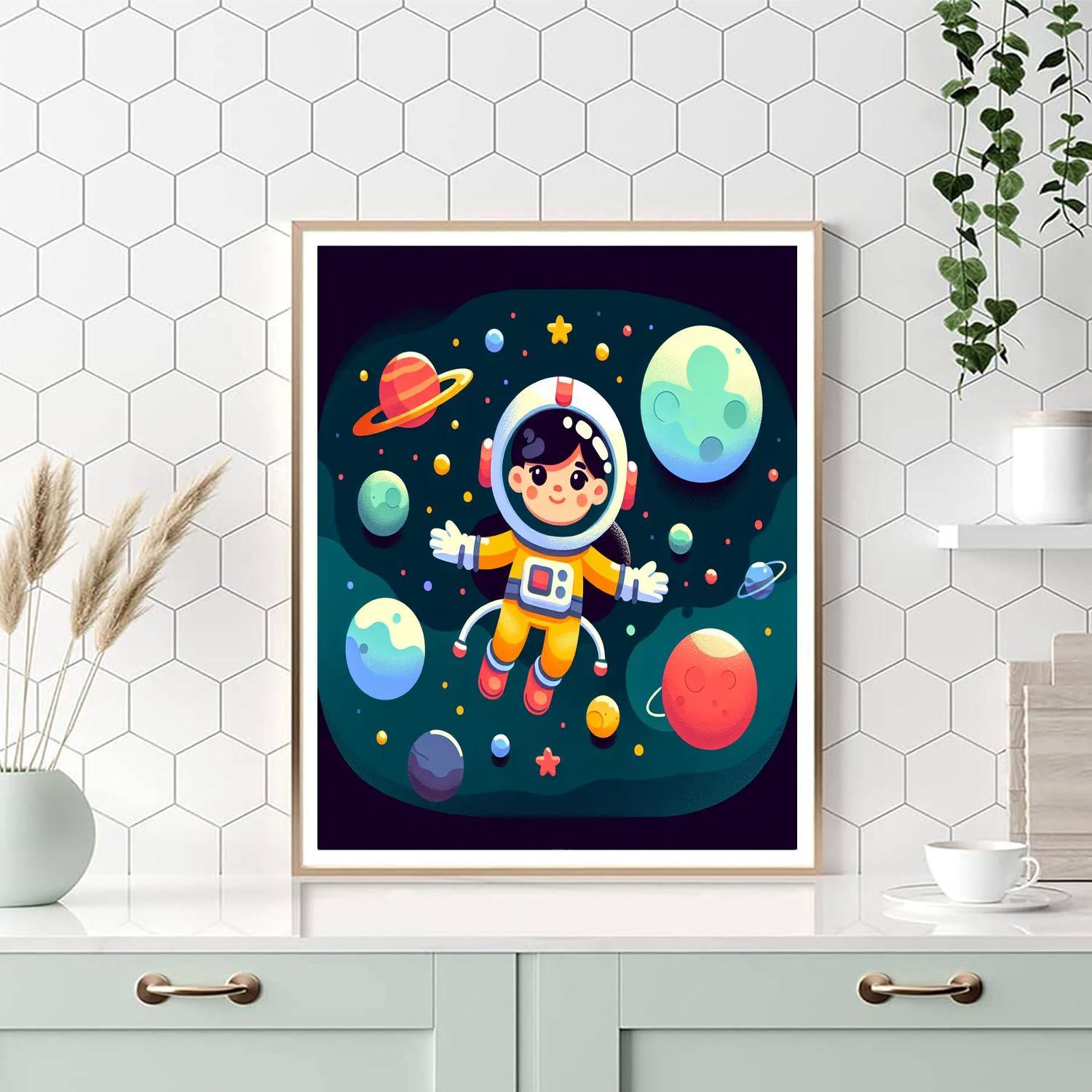 Exploring Space Galaxy Painting By Numbers Kit