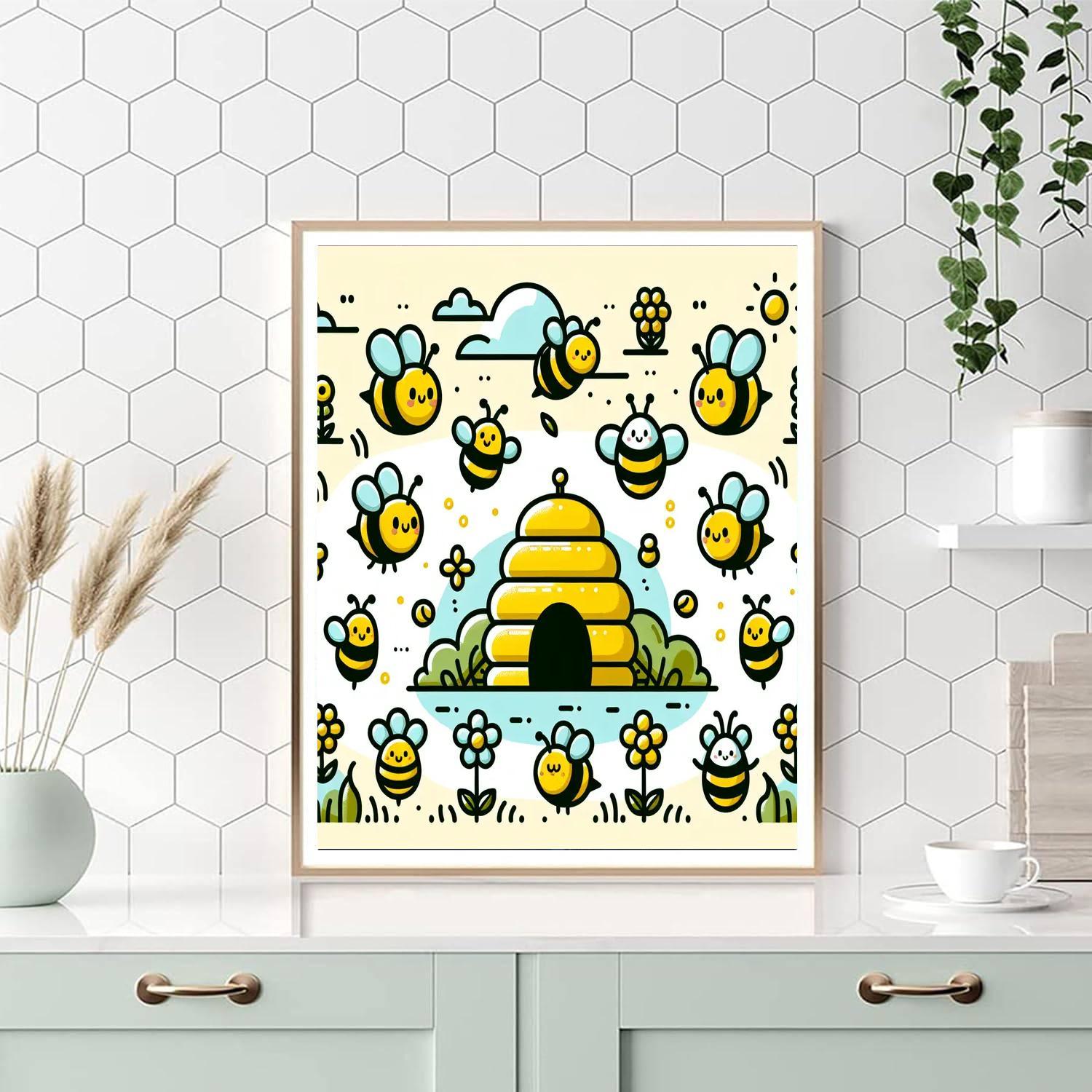 Buzzing Bee Harmony Paint By Numbers Kits