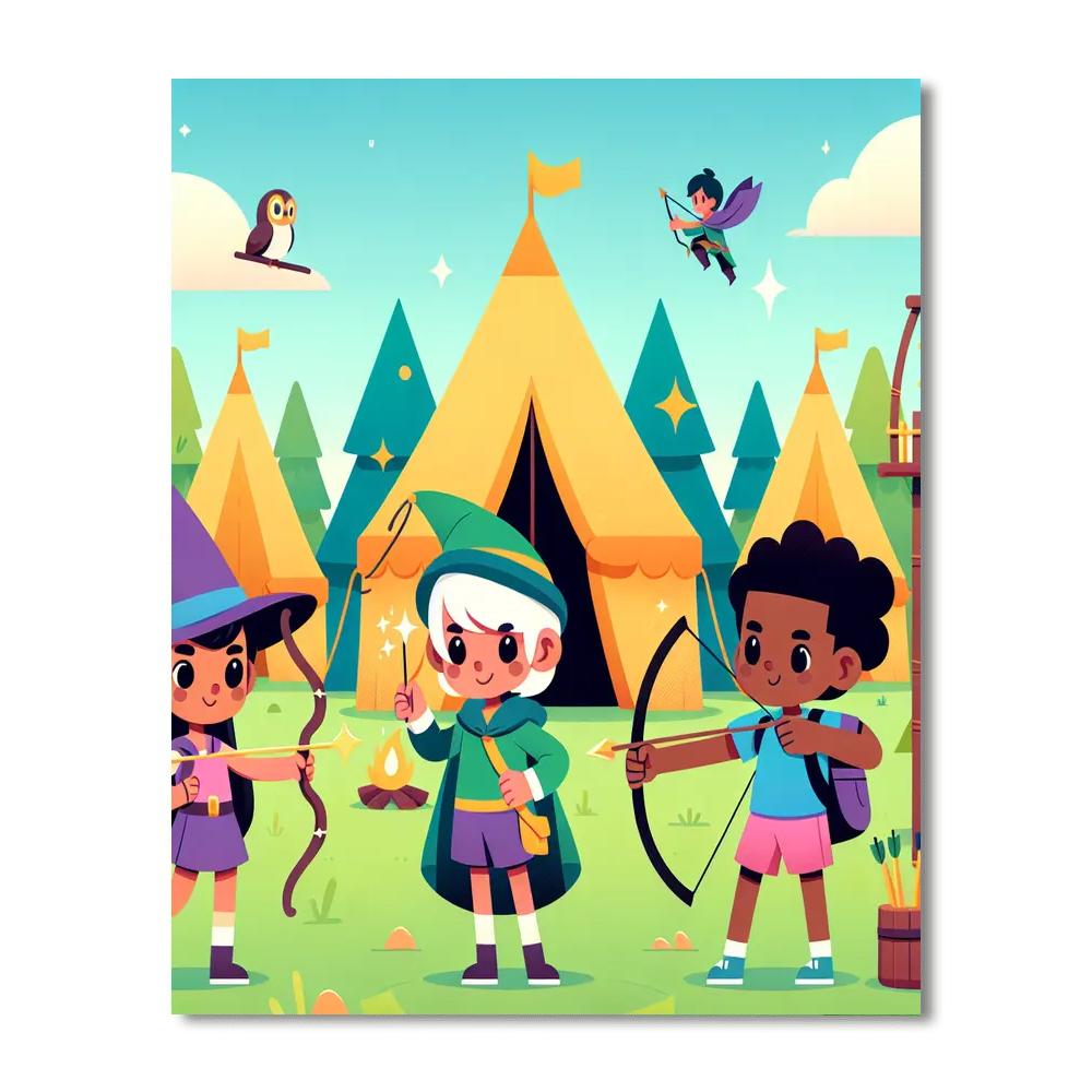 Fantasy Adventure Camp Painting Number Kit