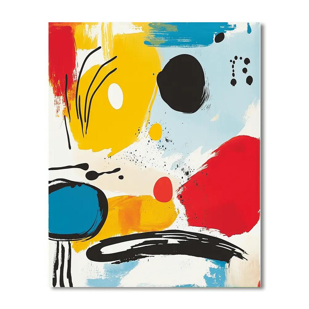 Joan Miró Inspired Dreamy Harmonies  Paint By Numbers Art