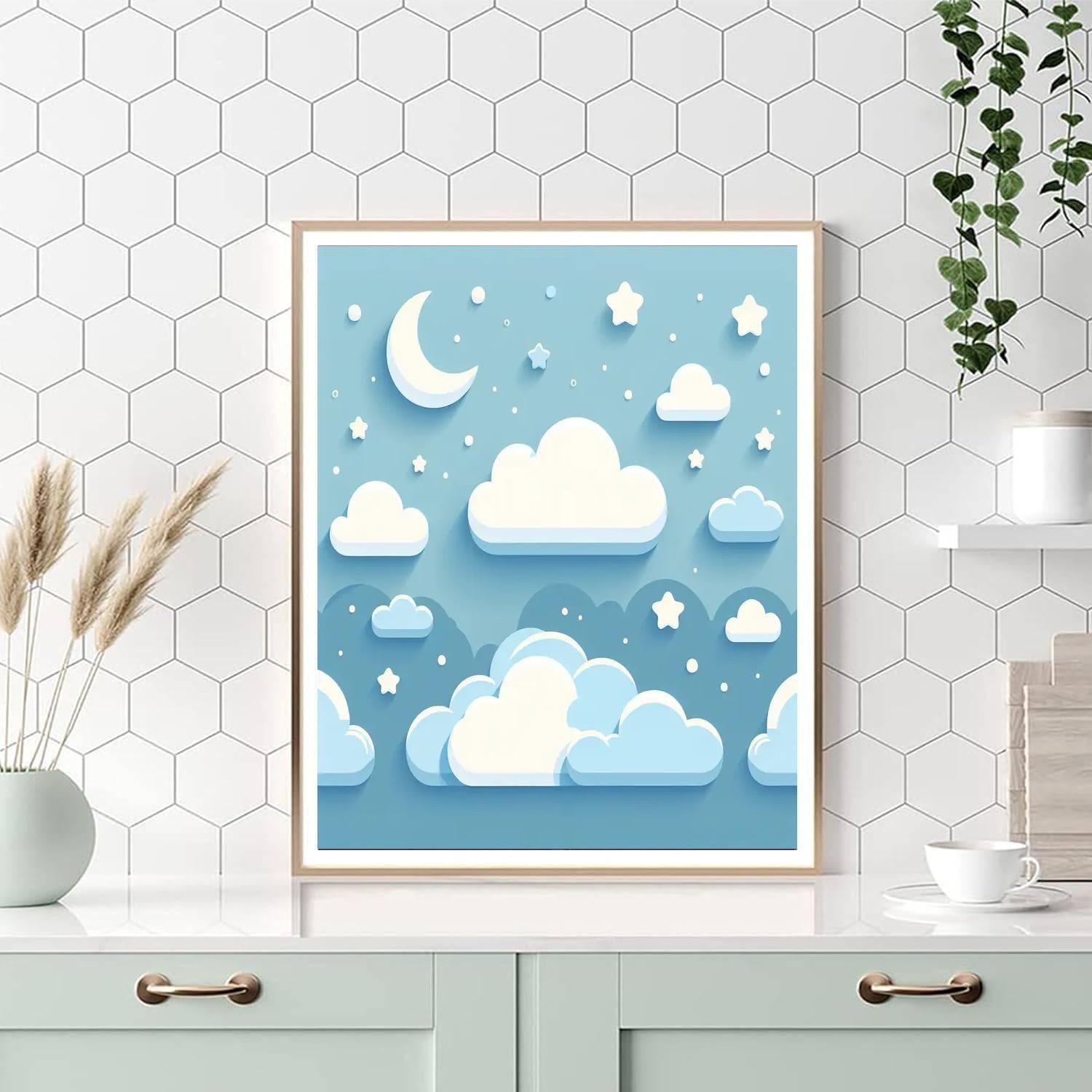 Whimsical Cloudland Paint By Color
