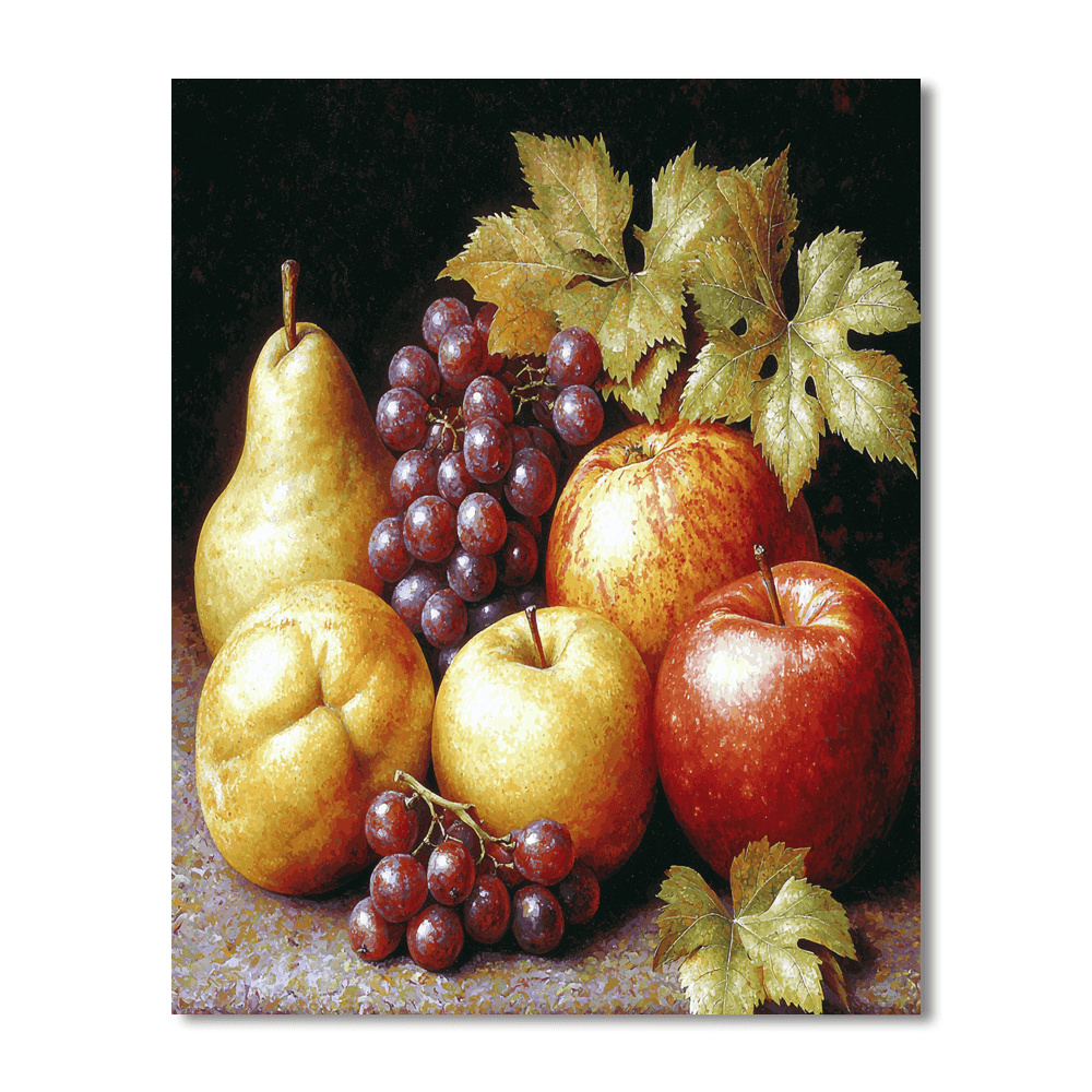 Leonardo Da Vinci Inspired Leonardo's Fruit Still Life  Paint By Numbers Kits