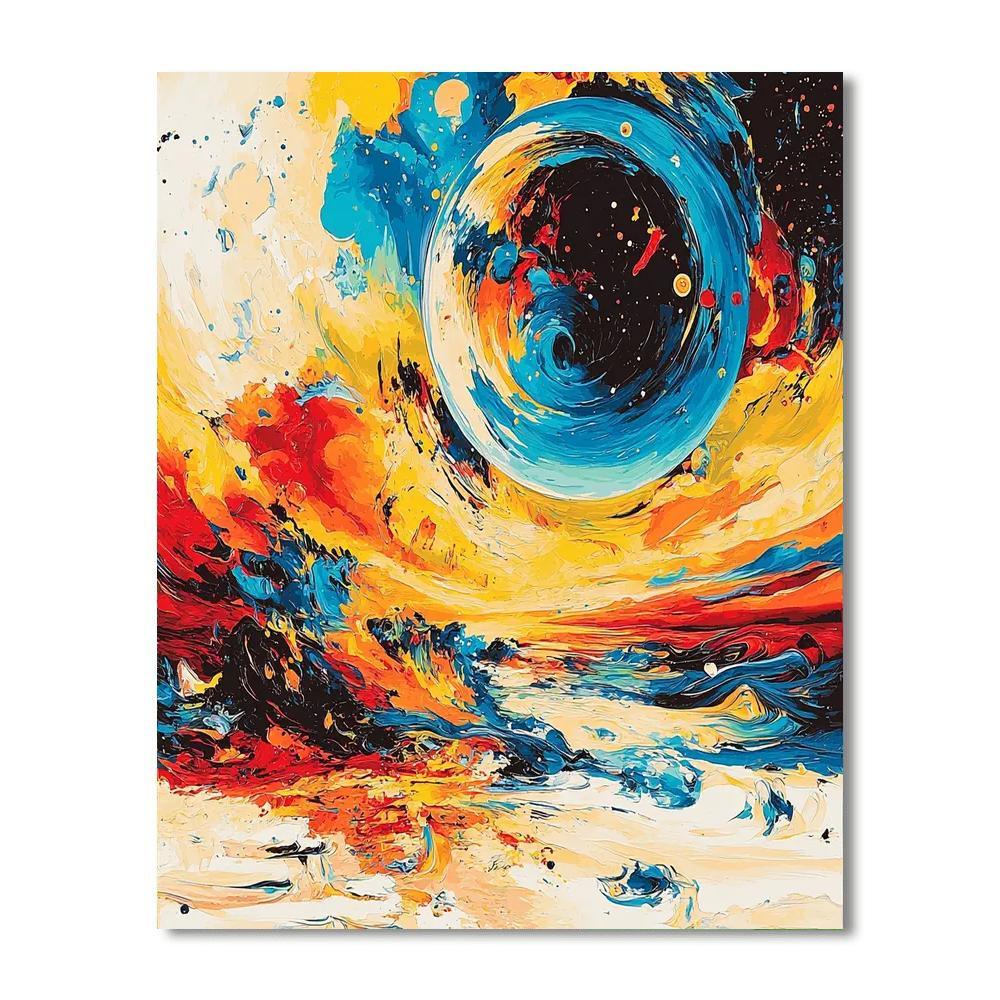 Salvador Dali Inspired Dali's Dreamscape Reverie  Numbered Painting Kits