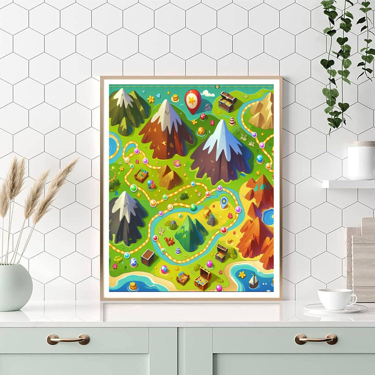 The Great Treasure Map DIY Paint By Numbers