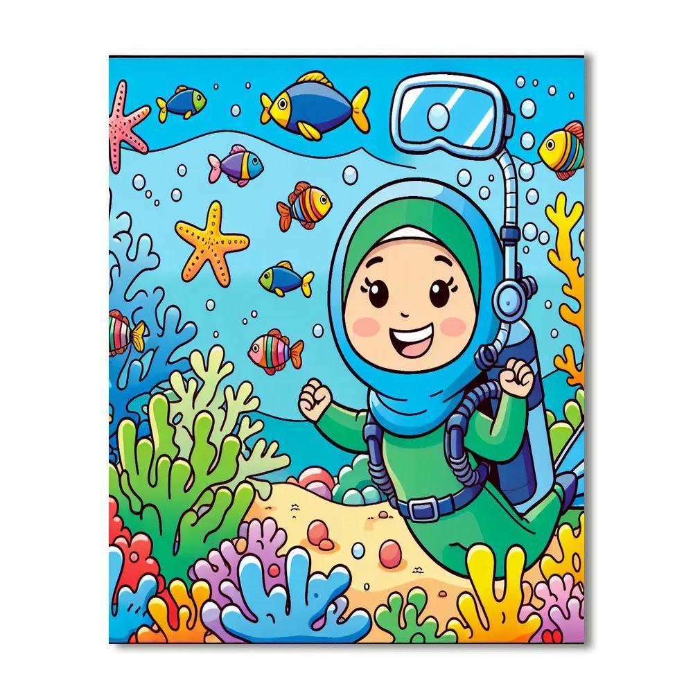 Adventure In The Coral Reef Paint By Numbers Kits