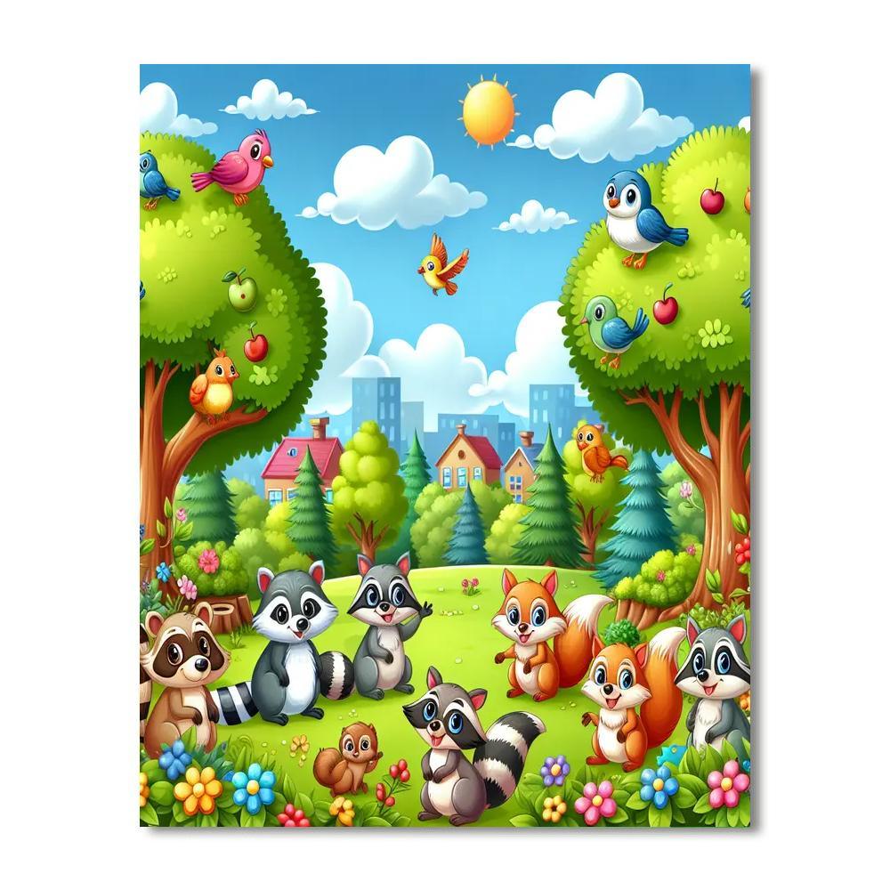 Charming Woodland Walks Paint By Numbers Kits