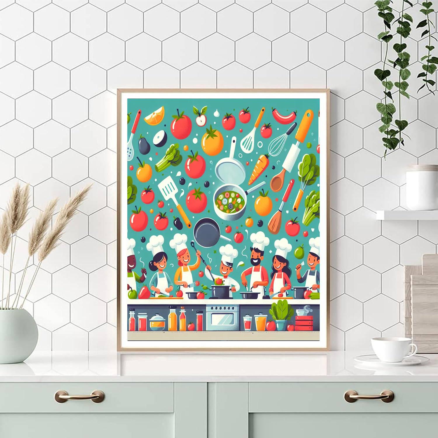 Cooking Adventures Number Painting