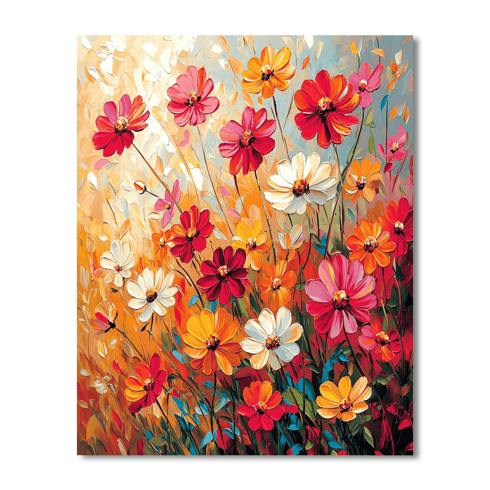 Claude Monet Inspired Melody Of Flowers  DIY Paint By Numbers