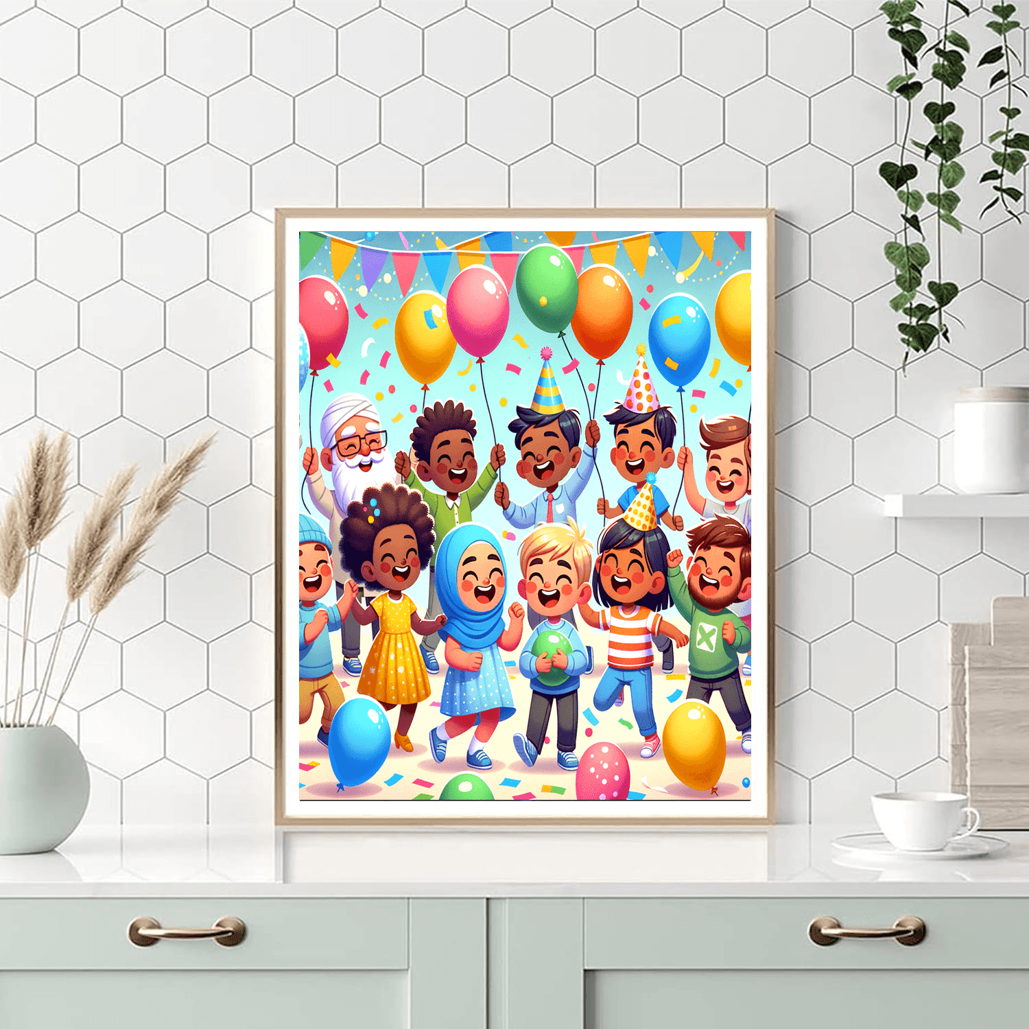Bouncy Balloon Party Paint By Number