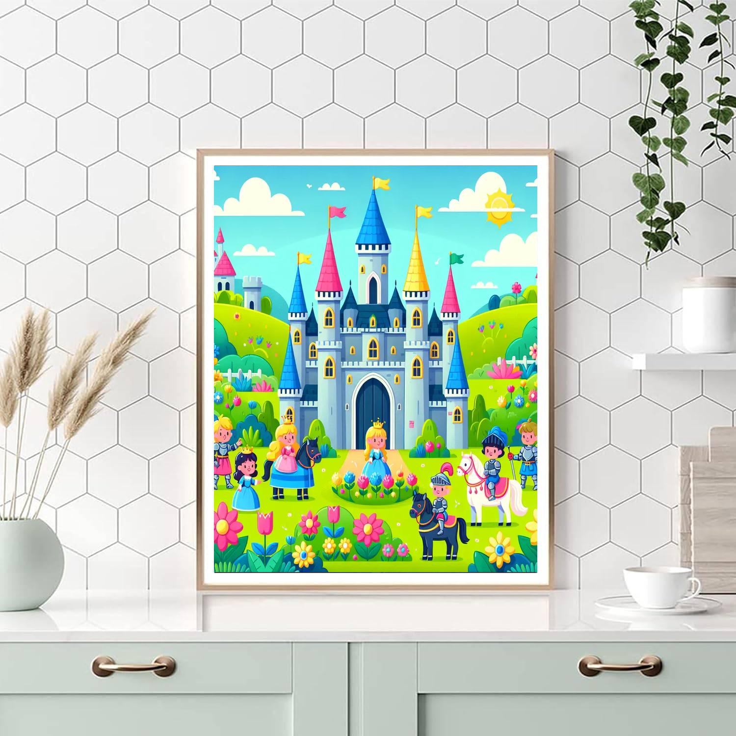 Enchanting Castle Tales Number Painting