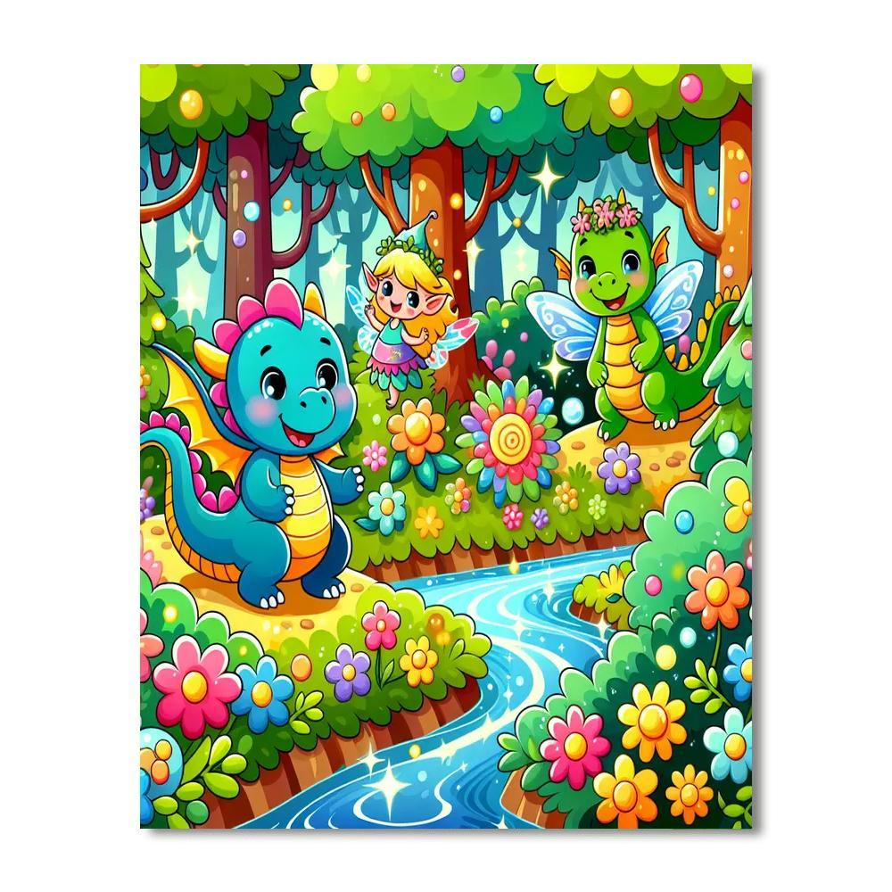 Magical Creature Friends Paint By Color
