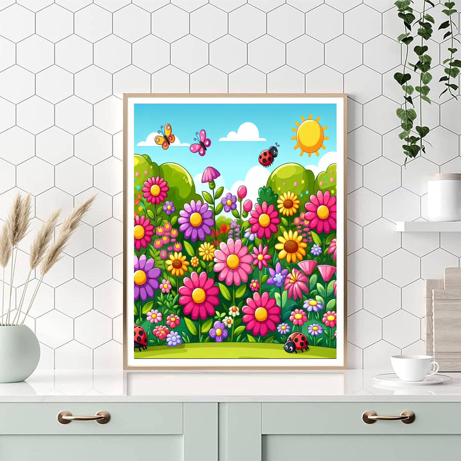 Giggles From The Garden Paint By Numbers Art
