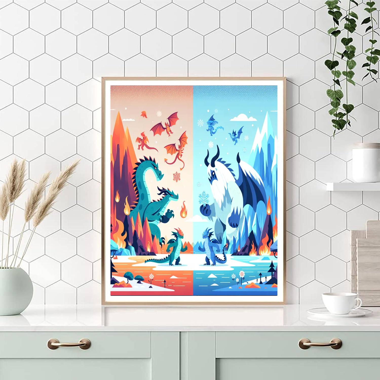 Kingdom Of Ice And Fire Numbered Painting Kits