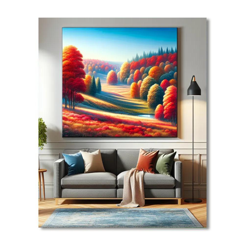 Serene Autumn Landscape DIY Paint By Numbers