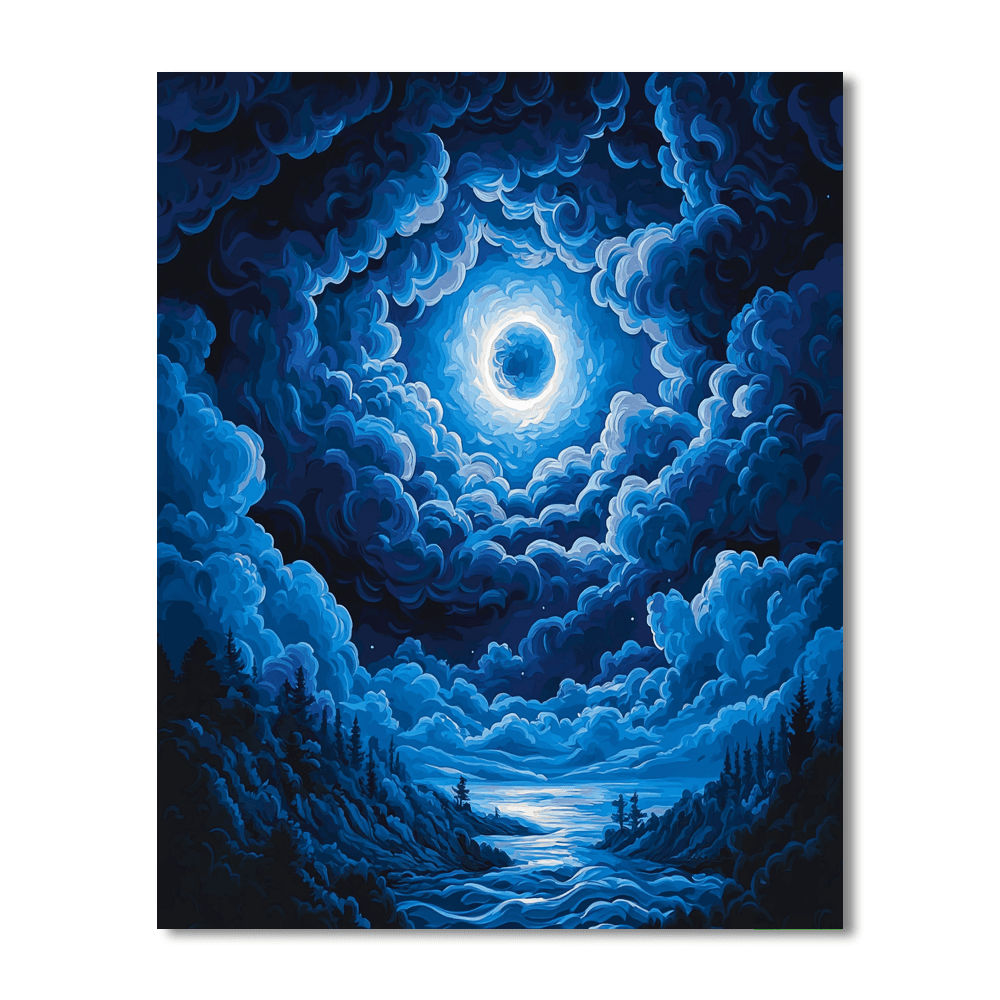 Henry Fuseli Inspired Gothic Night Sky  Paint By Numbers Kits