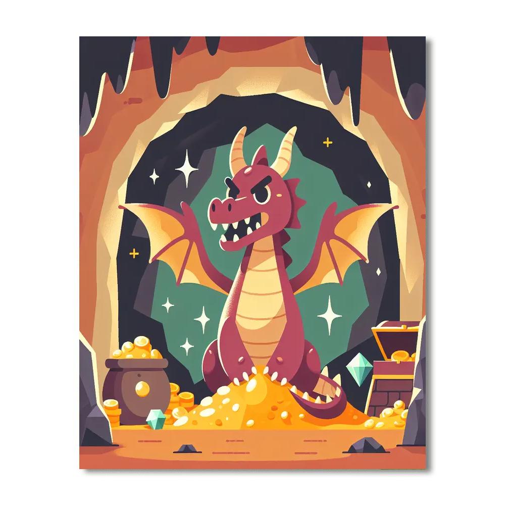 Dragon's Treasure Hoard Numbered Painting Kits