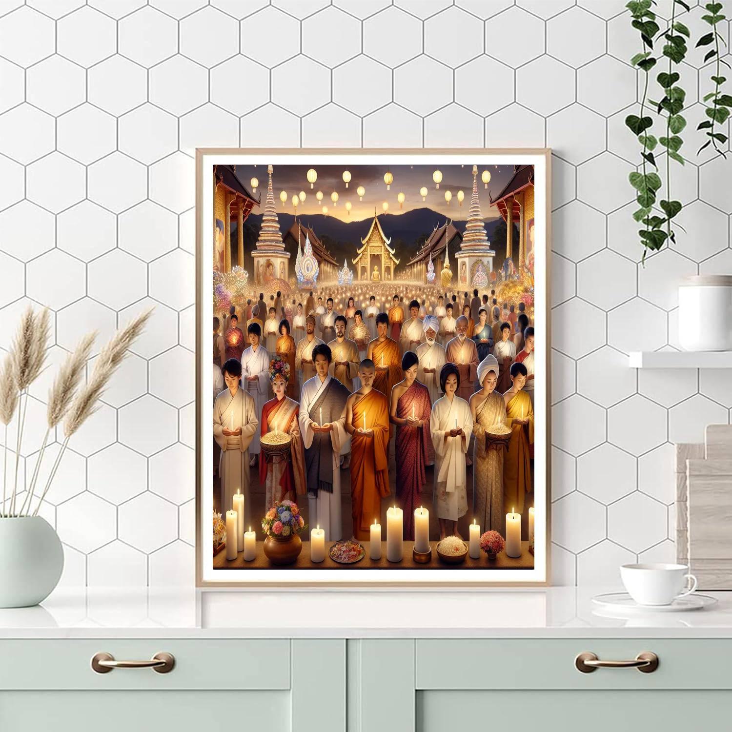 Vesak Festival Number Painting