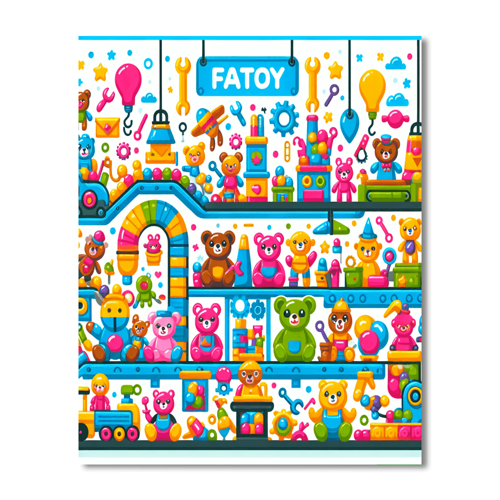 Magical Toy Factory Paint By Color