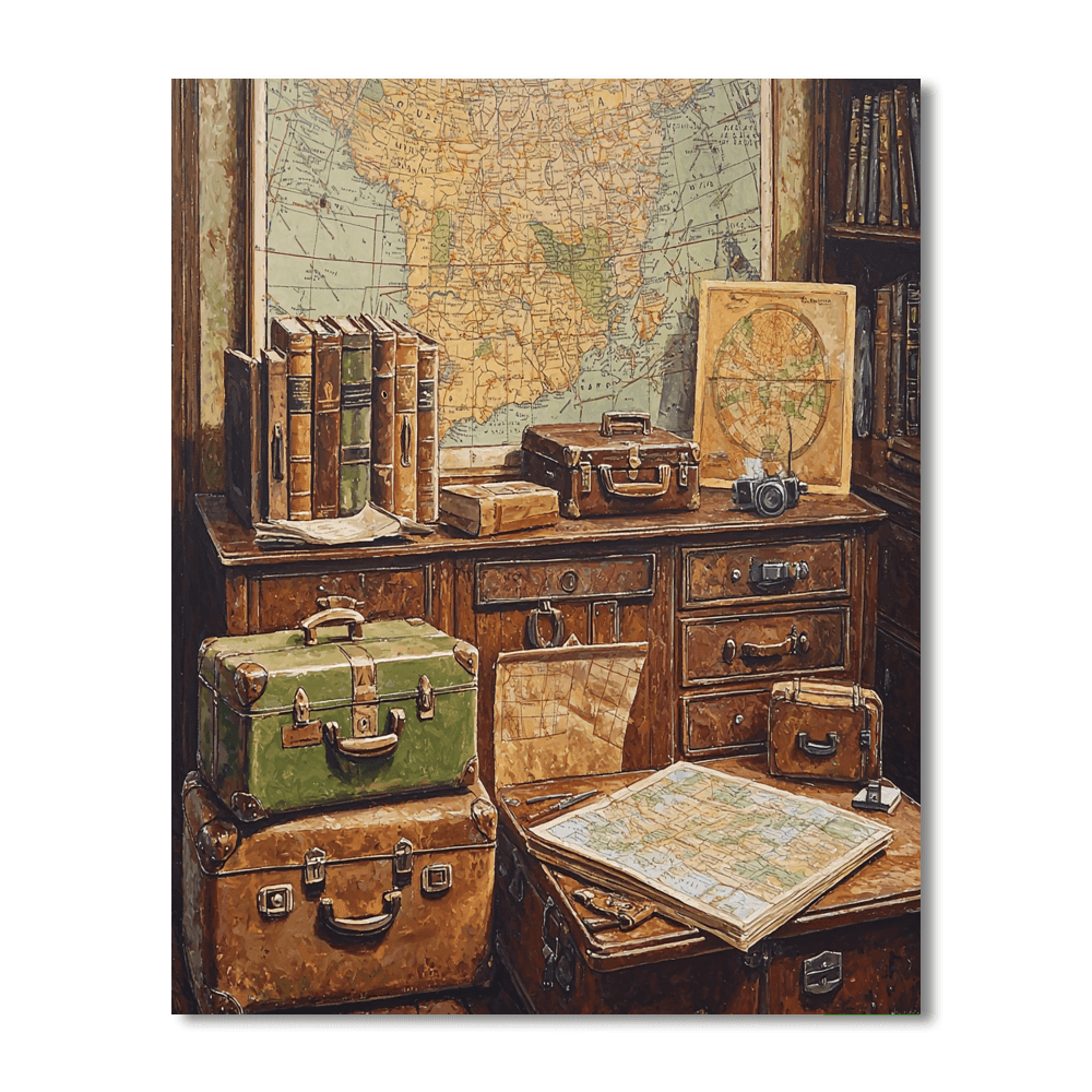 Botticelli Inspired Vintage Travel Dreams - DIY Painting By Numbers Kit