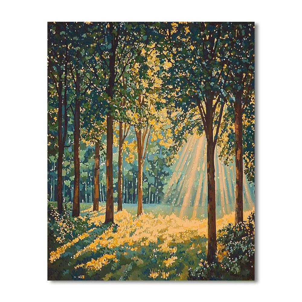 Gustav Klimt Inspired Enchanting Forests  Paint By Numbers Kits