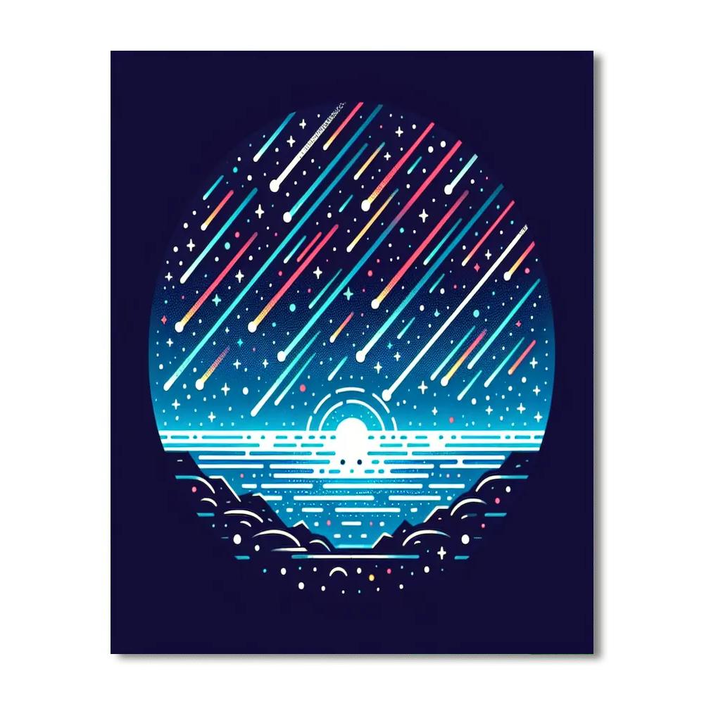 Merry Meteor Show Numbered Painting Kits