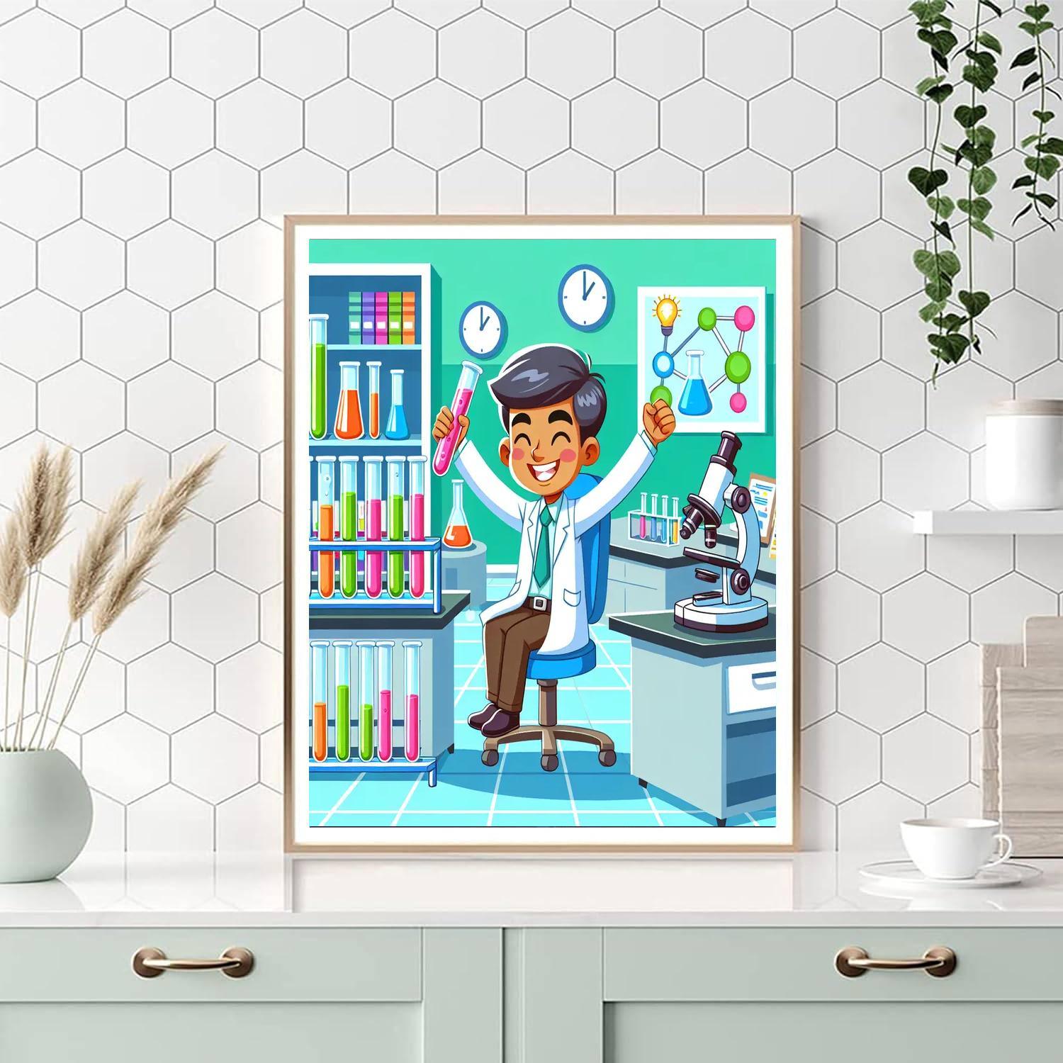 Fun At The Science Lab Numbered Painting Kits